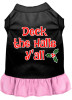 Deck The Halls Y'all Screen Print Dog Dress 