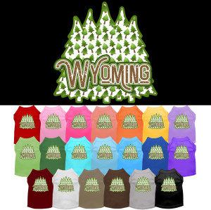 Wyoming Woodland Trees Screen Print Shirts