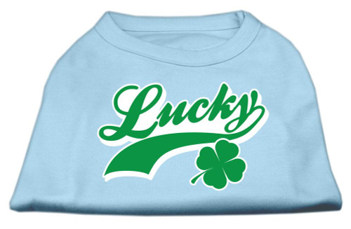 Lucky Swoosh Screen Print Shirt Baby Blue Xs (8) - 51-62 XSBBL