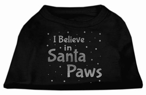 Screenprint Santa Paws Pet Shirt Black Xxxl (20)
