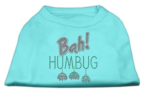 Bah Humbug Rhinestone Dog Shirt Aqua Xl (16)