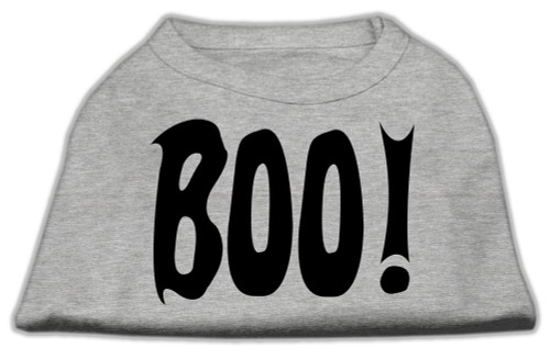 Boo! Screen Print Shirts Grey Sm (10) - 51-13-06 SMGY