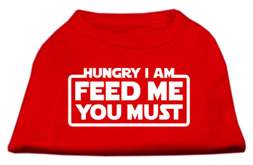 Hungry I Am Screen Print Shirt Red Xl (16)