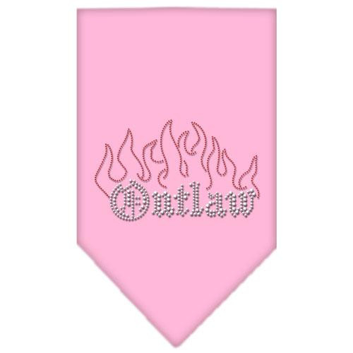 Outlaw Rhinestone Bandana Light Pink Small