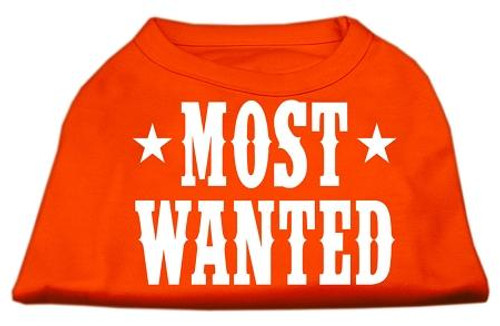 Most Wanted Screen Print Shirt Orange Xl (16)