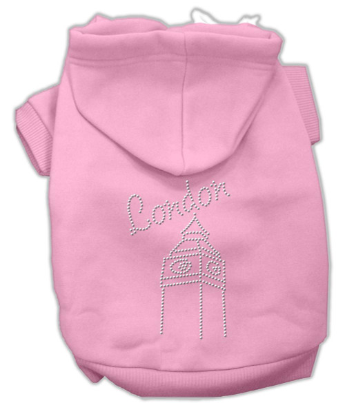 London Rhinestone Hoodies Pink Xxxl(20)