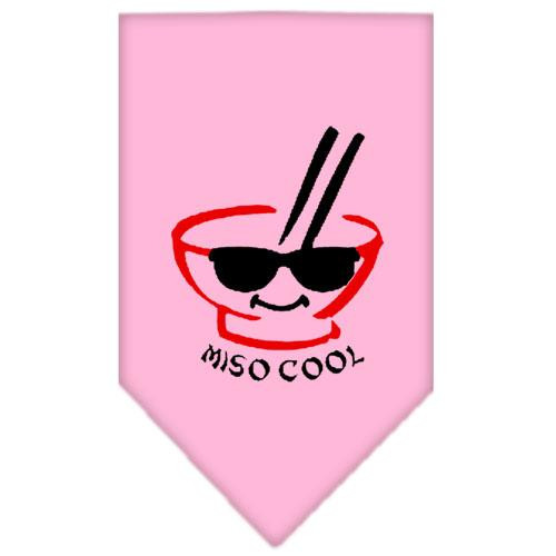 Miso Cool Screen Print Bandana Light Pink Small