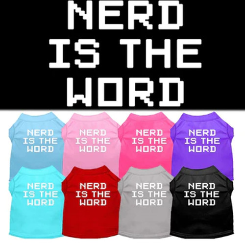 Nerd Is The Word Screen Print Shirt 