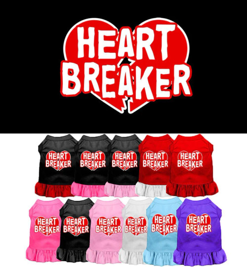 Heart Breaker Screen Print Dress