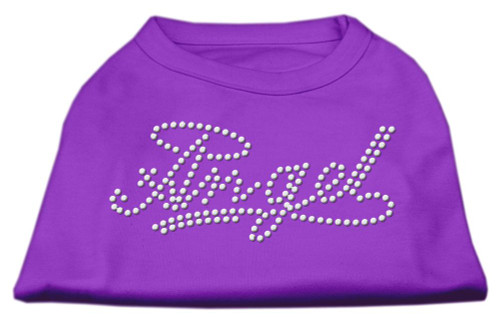 Angel Rhinestud Shirt Purple Xxl (18)