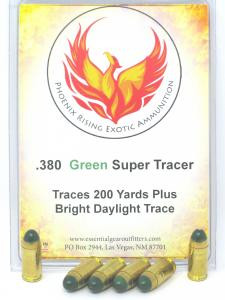 Trace Rounds .380 ACP Daylight Tracer Rounds – 100+ yd Visible Trace (6-Pack)