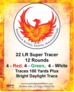 .22 Long Rifle Tracer Tri-Color 12 pack