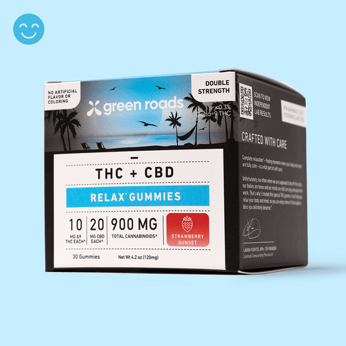 Strawberry Sunset THC Relax Gummies - (30ct) 900mg