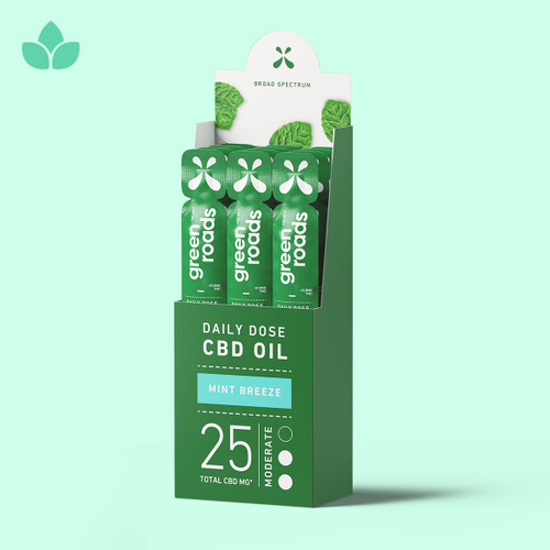 Mint Breeze Broad Spectrum CBD Daily Dose - (2ml) 25mg (12pk)