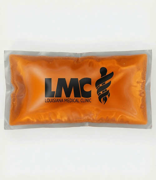 IP48: 4.5 inch by 8 inch Custom Imprinted Freeze Solid Ice Packs. Sold per case. 50 per case.