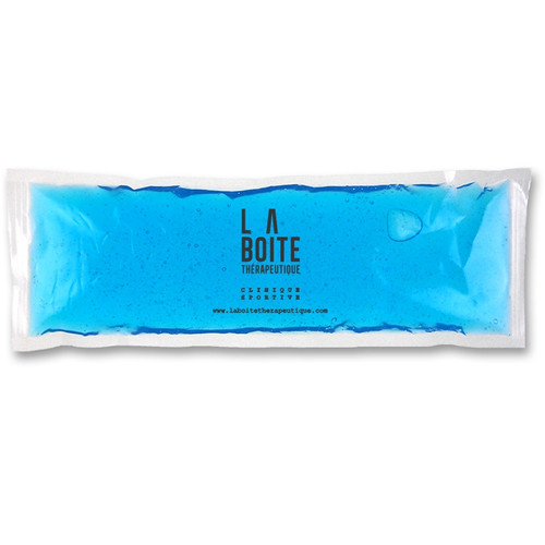 Custom 4.5" x 6" blue  ice pack custom branded - reusable promotional ice pack made in USA