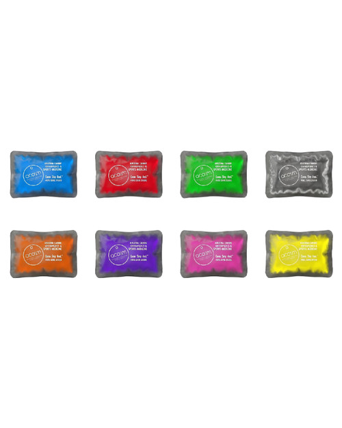 GP46:  4.5 inch by 6 inch Custom Imprinted Stay Soft Cold Gel Packs. Sold per case. 75 per case.
