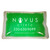 Custom 6" x 8" green gel bead cold pack with custom branding - reusable promotional cold therapy pack made in USA