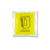 Custom 4.5" x 4.5" yellow gel cold pack with custom branding - reusable promotional cold therapy pack made in USA