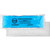 Custom 4.5" x 12" blue gel cold pack with cloth backing - custom branded - reusable promotional cold therapy pack made in USA