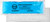 Custom 4.5" x 12" blue gel cold pack with cloth backing - custom branded - reusable promotional cold therapy pack made in USA