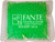 Custom 4.5" x 4.5" green gel bead cold pack with custom branding - reusable promotional cold therapy pack made in USA
