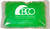 Custom 4.5" x 6" green gel bead cold pack with custom branding - reusable promotional cold therapy pack made in USA