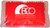 Custom 4.5" x 6" red gel bead cold pack with custom branding - reusable promotional cold therapy pack made in USA