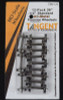 Tangent Scale Models HO 36" NORMAL TREAD RP25 ALL-METAL WHEELSETS - 12 PACK - TAN124