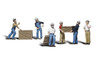 Woodland Scenics Scenic Accents(R) Figures -- Dock Workers pkg(6) - WOOA2729