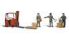 Woodland Scenics Workers w/Forklift - Scenic Accents(R) -- pkg(4) - WOOA2744