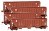 Micro-Trains Pullman-Standard PS-2 CD 4427 High-Side 3-Bay Covered Hopper - Ready to Run -- Santa Fe 312322, 312548, 312573, 312575 (Boxcar Red, Small Q & ATSF Logos) - 489-99300136
