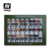 Vallejo 17ml Bottle Face & Skin Tones Model Color Paint Set (16 Colors) - VJ70125