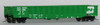 Trainworx 52'6" Corrugated Gondola - Ready to Run -- Burlington Northern #1 (Cascade Green, white) - 744-2521119