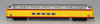Centrailia Car Shops P-S Superdome Smooth-Side Full-Length Dome - Ready to Run -- CSX Chessie Safety Train #20 (yellow, vermillion, blue) - CCS7114