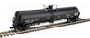 WalthersProto 55' Trinity Modified 30,145-Gallon Tank Car - Ready to Run -- Stauffer Chemical Co. STAX #10022 (black, white, yellow conspicuity marks) - 920-100750