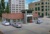 Walthers Cornerstone Modern Police Station -- Kit - 8 x 7-5/8 x 3" 20.3 x 19.3 x 7.6cm - 933-4201