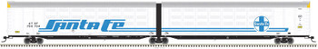 Atlas Articulated Auto Carrier - Ready to Run - Master(R) -- Santa Fe 700777 (Fantasy Scheme, white, blue) - ATL20005830