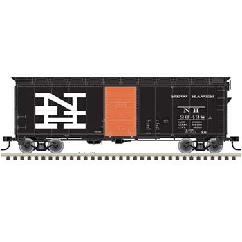 Atlas 1937 AAR 40' Boxcar - Kit -- New Haven 36484 (black, orange, white) - ATL20006248