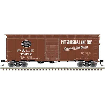 Atlas 1937 AAR 40' Boxcar - Kit -- Pittsburgh and Lake Erie 35305 (Boxcar Red, black, white) - ATL20006249