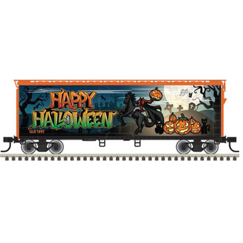 Atlas HO TRAINMAN 40' PLUG DOOR BOX CAR HALLOWEEN - ATL20006765