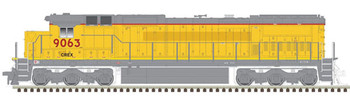 Atlas GE Dash 8-40C - Standard DC - Master(R) Silver -- Citicorp Leasing CREX 9056 (Ex-UP, Armour Yellow, gray) - ATL40004188