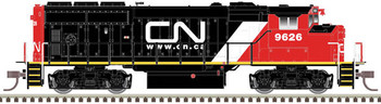 Atlas N GMDD GP40-2W - Standard DC - Master(R) Silver -- Canadian National 9590 (black, white, red) - ATL40004868