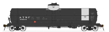 American Limited Models HO GATC Welded Tank Car - Ready to Run -- Santa Fe 101142 (Early Scheme, black, white, Diesel Fuel Service) - 147-1846