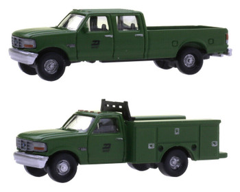 Atlas 1990s Ford(R) F-250 - F-350 Standard Cab Pickup Set - Assembled -- BN - ATL60000152