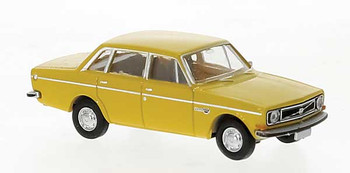 Brekina Automodelle 1966-1973 Volvo Series 144 Sedan - Assembled -- Yellow - 175-29422