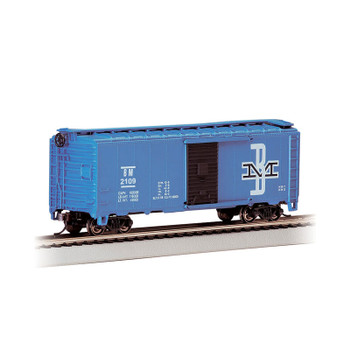 Bachmann Trains Pullman-Standard PS-1 40' Steel Boxcar - Ready to Run - Silver Series(R) -- Boston & Maine 2109 (blue, black, white, McGinnis BM Logo) - BAC16003