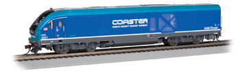 Bachmann Trains Siemens SC-44 Charger - WowSound(R) and DCC -- North Country Transit District Coaster 5001 (blue, teal) - BAC67907