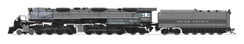 Broadway Limited 4-8-8-4 Big Boy 25-C-400 Coal Tender - Sound & DCC - Paragon4 -- Union Pacific #4023 (Wilson Aftercooler, 2-tone gray, graphite Fantasy Scheme) - BLI7238