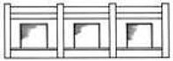 City Classics Long Lower Walls -- With Doors pkg(2) - 195-201